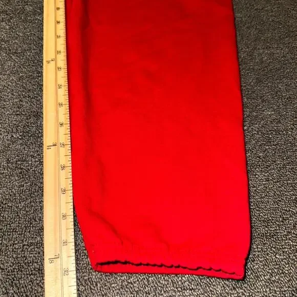 Jerzees Nublend Jogger Sweatpants Adult XL Red Fleece Cotton Thick-fil-A Logo - Picture 5 of 7